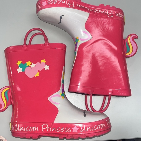 Western Chief children’s rain boots size 11 / 12. Unicorn Princess - Picture 2 of 9
